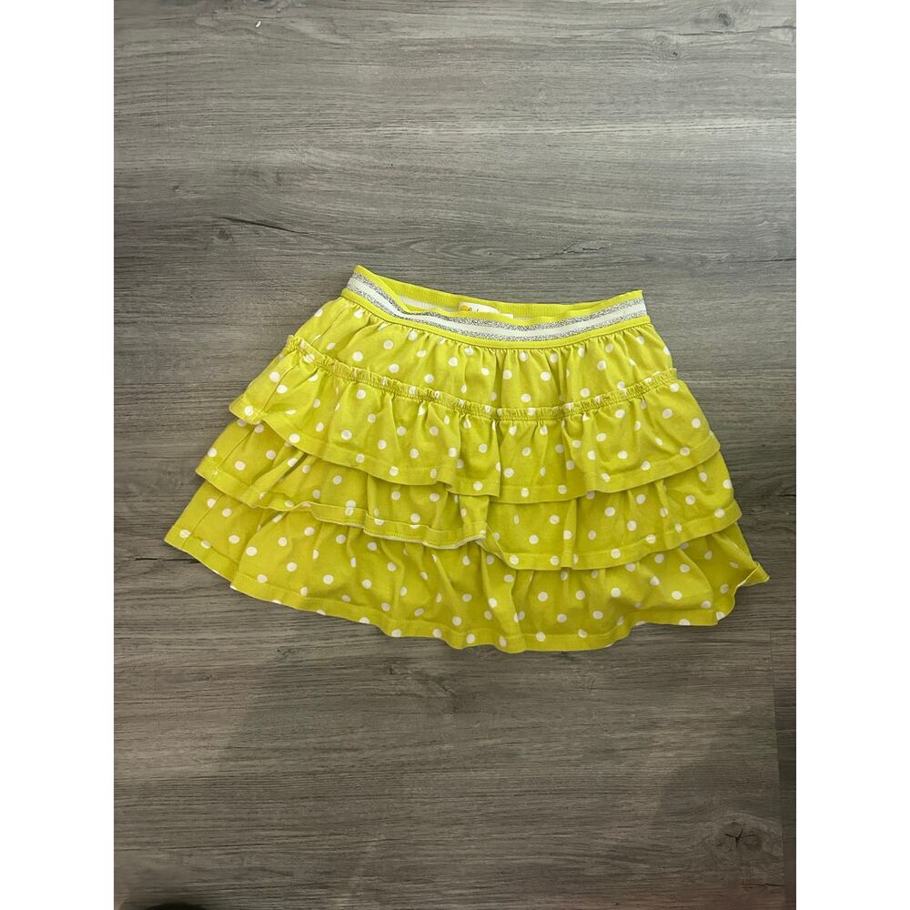 Mini Boden green polka dot skirt size 8/9 Y